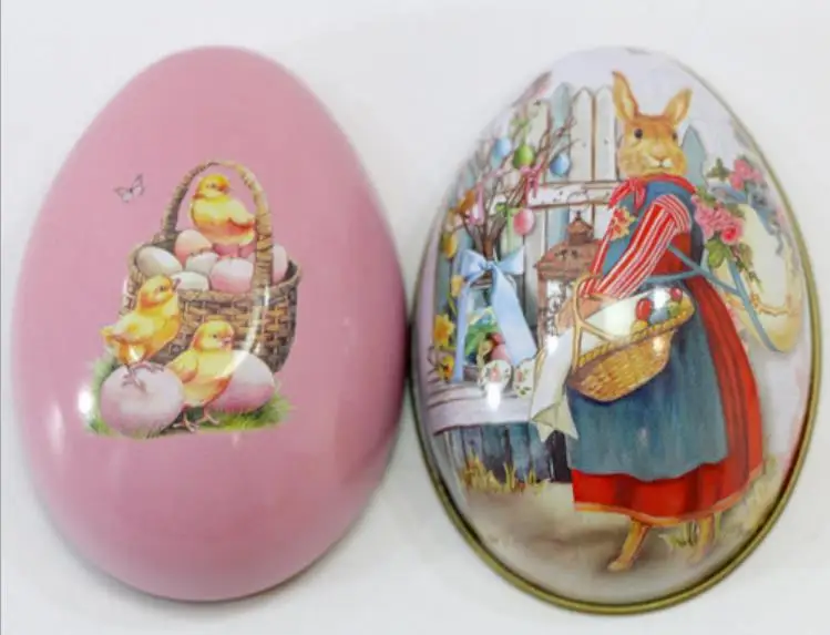 65mm L Easter Day Sunday Eggs Can Open Eggshell Iron Rabbit Egg Gifts Decoration Arts Crafts Birthday Kids Toys Education 1PCS сандалии l day l day ld001awtfq51