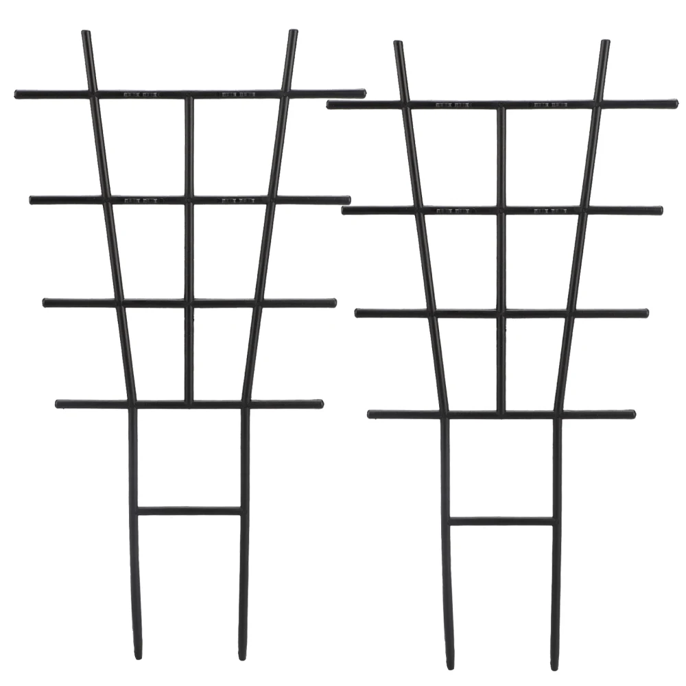 

Plastic Garden Trellis Planting Support Gardening Stand Black Decorative 2pcs 42x22.5cm For Flower Vegetables Climbing Vine Rack