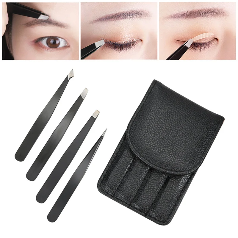 3/4 шт. пинцеты для бровей из нержавеющей стали | Красота и здоровье
