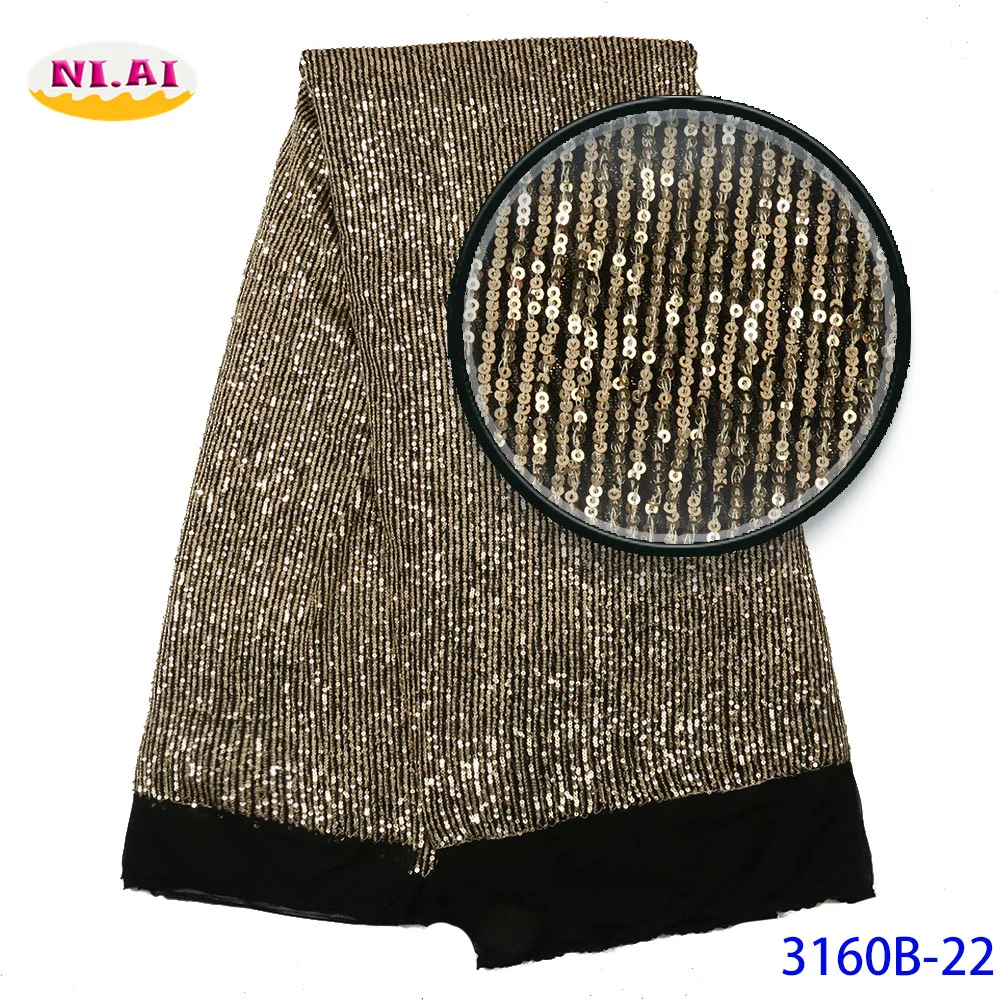 Красная африканская кружевная ткань новое кружево с блестками для Aso Ebi