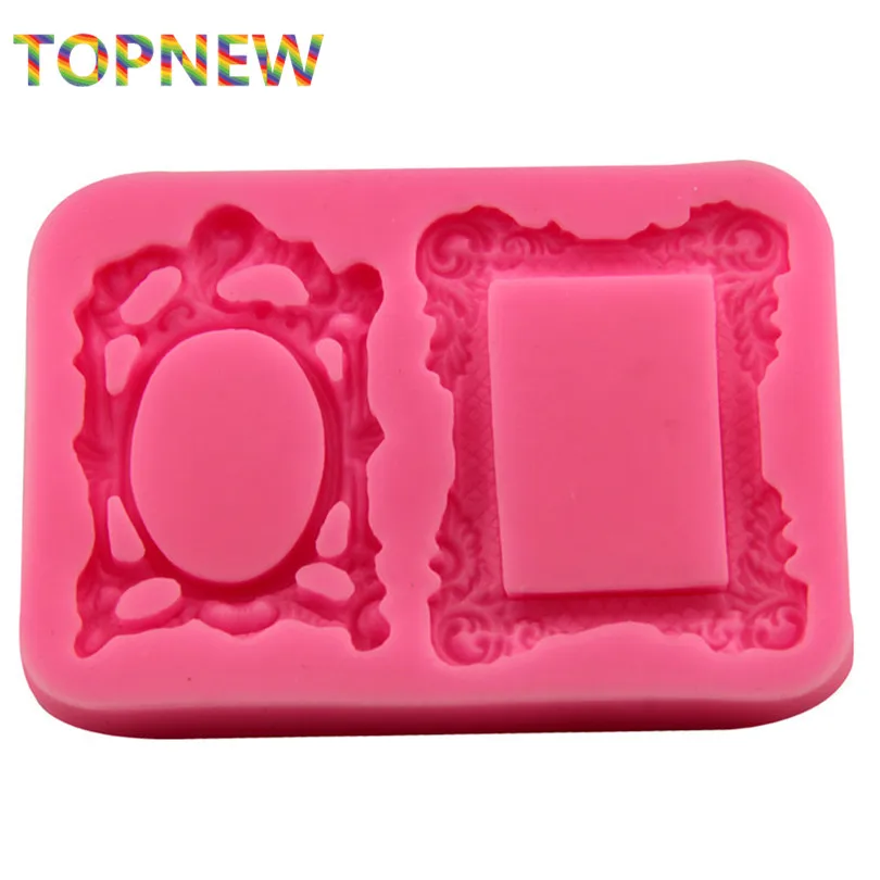 Рамки для зеркал силиконовая форма кексов помадки Шоколадные украшения торта