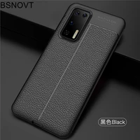 for huawei p40 case soft silicone leather bumper anti knock phone case for huawei p40 cover for huawei p40 p30 p20 lite