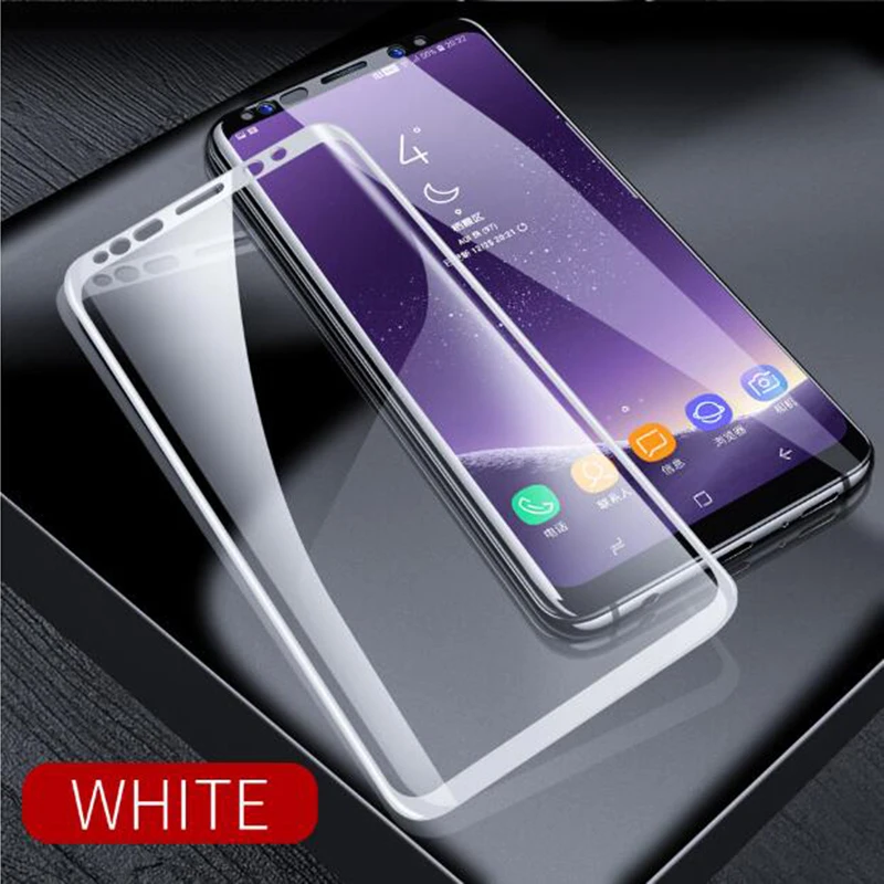 9D полностью изогнутое закаленное стекло для Samsung Galaxy Note 8 9 S9 S8 Plus Защитная пленка