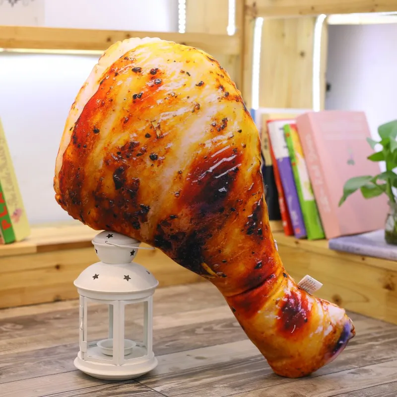 

60-110CM Simulation Food Real life Style Chicken Leg Toy Chick Wing Drumstick Fried Rice Noodles Pillow Cushion Birthday Gift