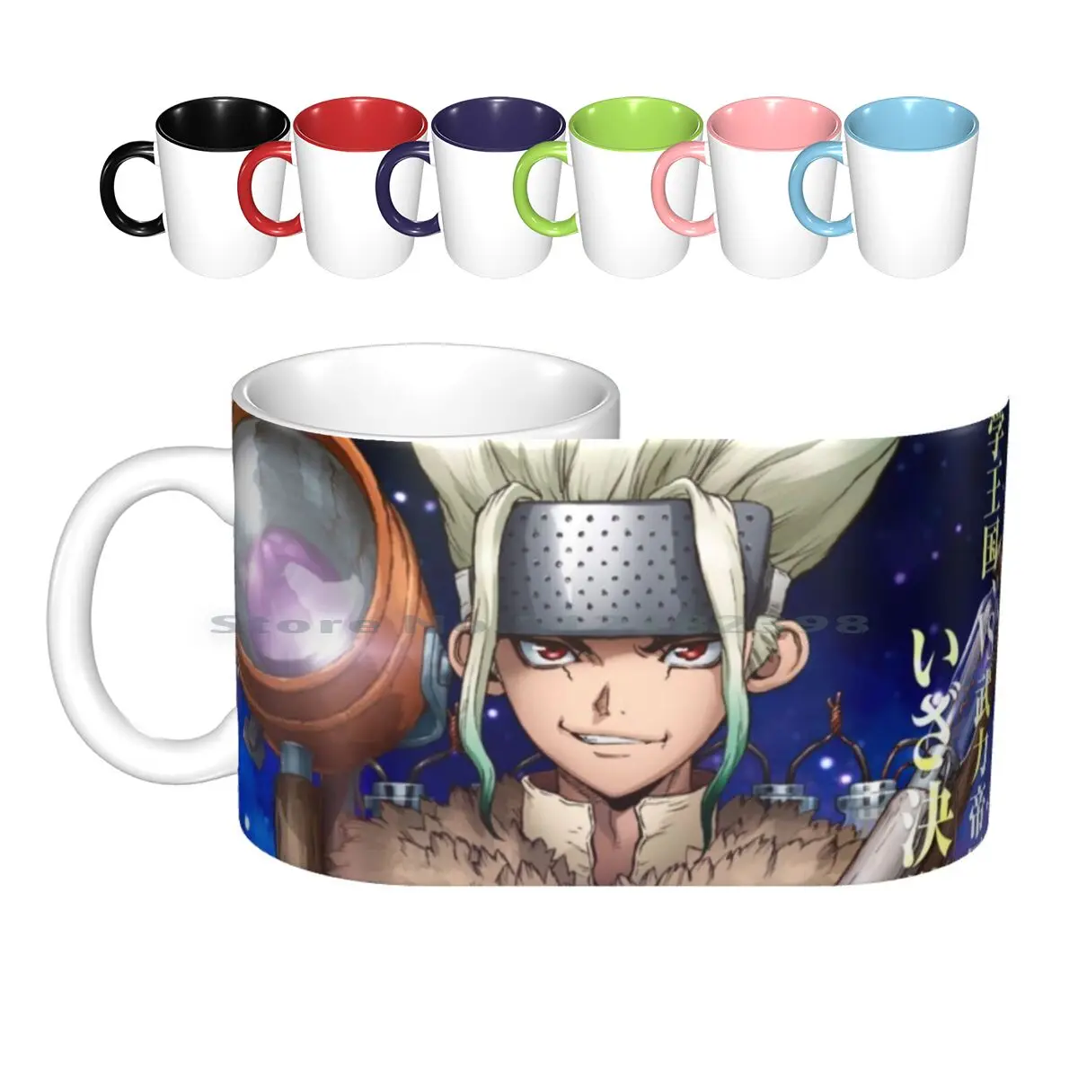 

Керамические кружки 4k Dr. Stone Wars Senku Ishigami, кофейные чашки, Кружка для молока и чая, кружка Dr Stone, аниме Dr Stone, манга Dr Stone