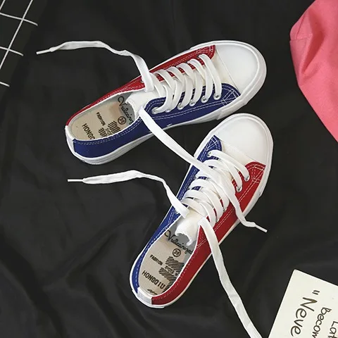 

Canvas Shoes Women Spring Summer Breathable Casual Shoes Women Flat Ladies Shoes Vulcanized Shoes Woman Chaussures Femme