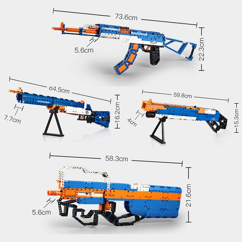 DIY игры оружие строительные блоки AK47 M4A1 Desert Eagle Gun Модель блок развивающие игрушки