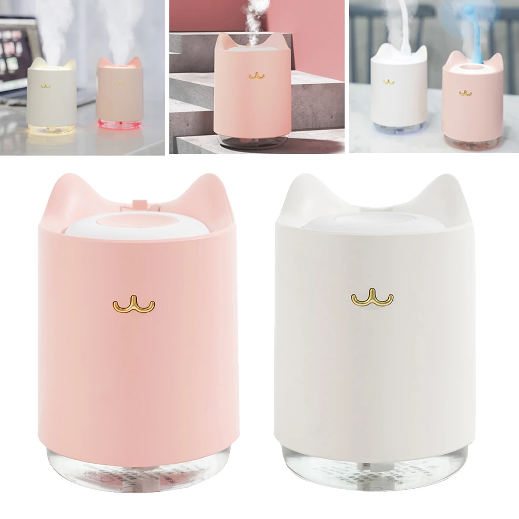 

USB Ultrasonic Humidifier Home Office Mini Aroma Diffuser LED Night Light Aromatherapy Mist Maker Creative Humidifier
