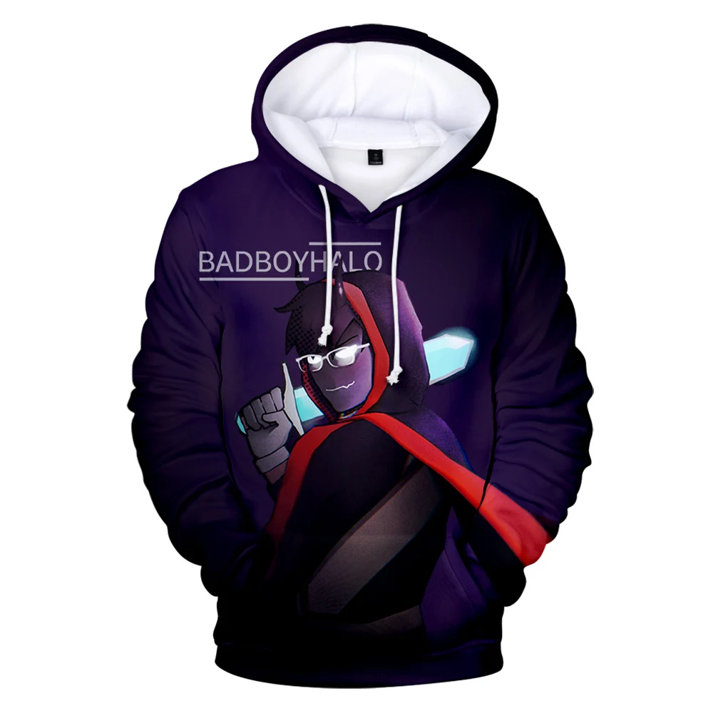 Толстовка с мультяшным рисунком badboyhalo аниме одежда для мальчиков и девочек
