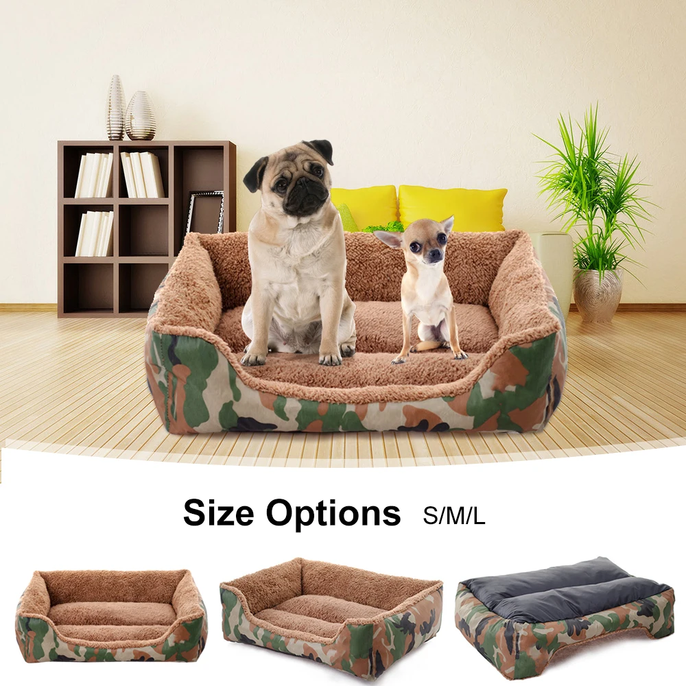 Моющийся щенок котенок спальная кровать подушка зимние теплые домашние животные
