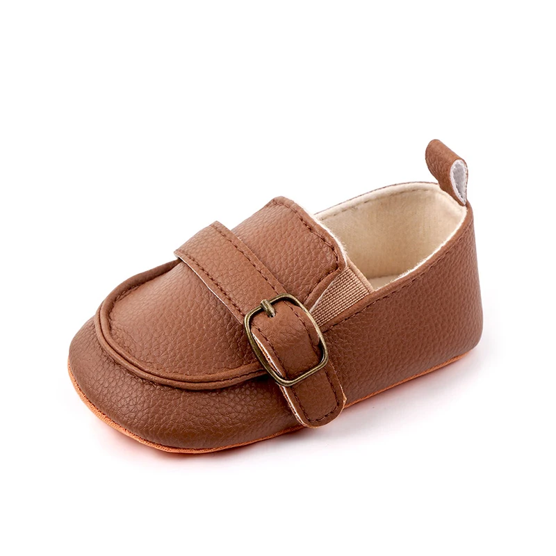 

COJOK New Men and Women Wear Baby Shoes Newborn Toddler Casual Shoes Solid Color Peas Shoes Soft Bottom Non-slip Baby Shoes