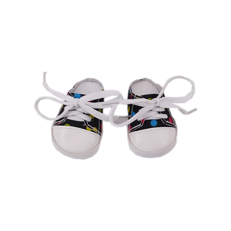 

7Cm Doll Shoes Canvas Slipper Boots For 18 Inch American Of Girl`s&43Cm Baby New Born Reborn Doll Zaps Our Generation Girl`s Toy