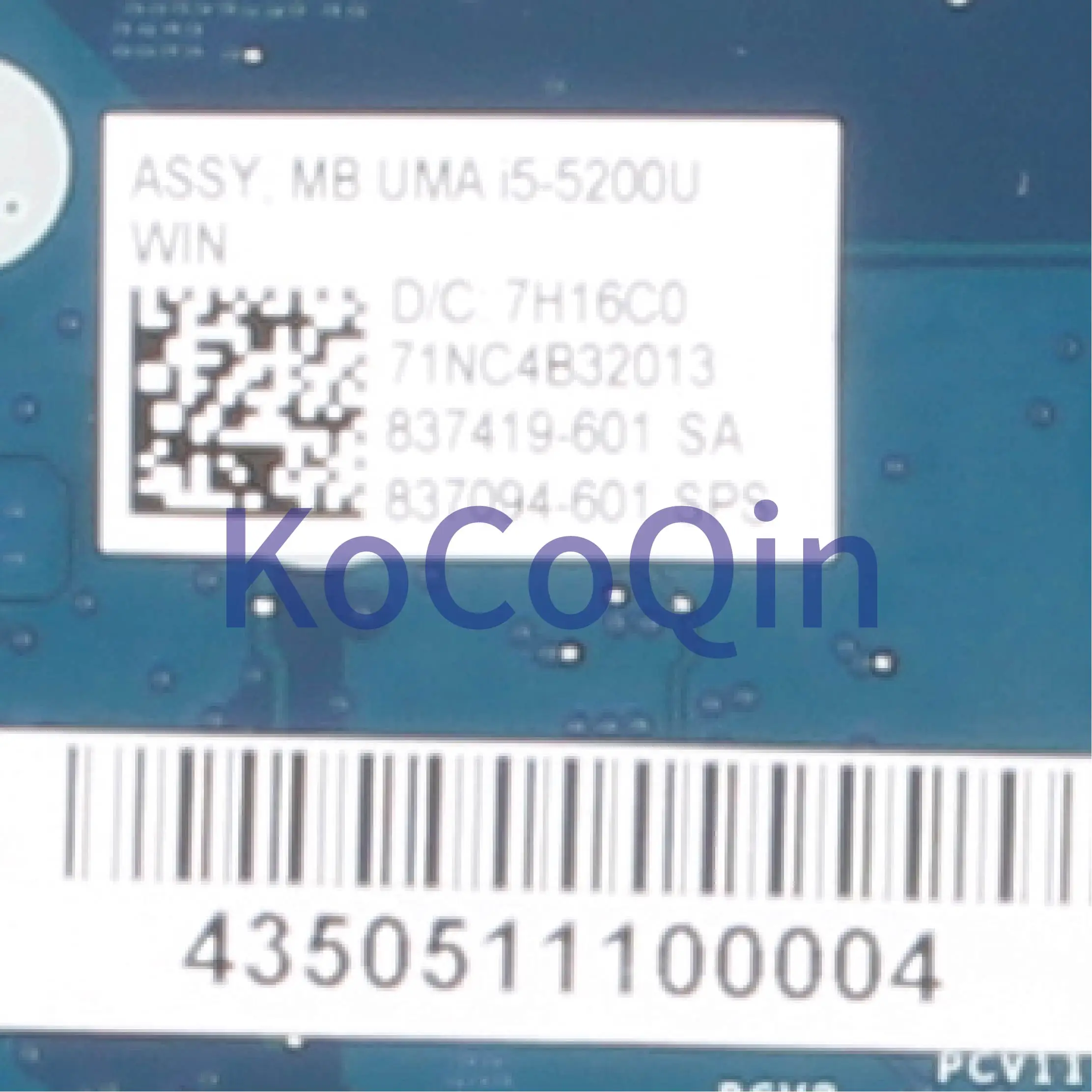 KoCoQin материнская плата для ноутбука HP ENVY M6 ae Core SR23Y I5 5200U 837419 001 601 ABW50 LA
