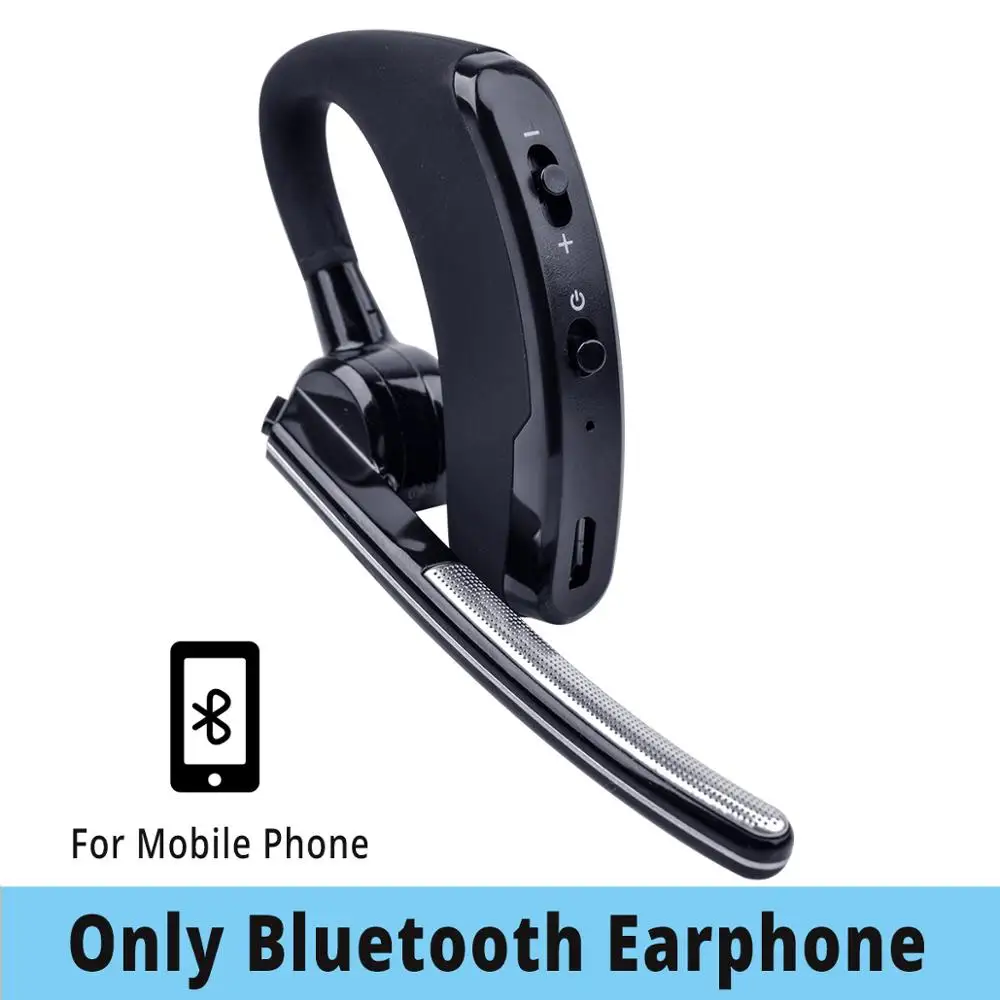 only earphone Портативная Рация Беспроводная гарнитура PTT Bluetooth наушники с микрофоном M Разъем беспроводные наушники Handsfree для Moto Ham станции - Цвет: only earphone