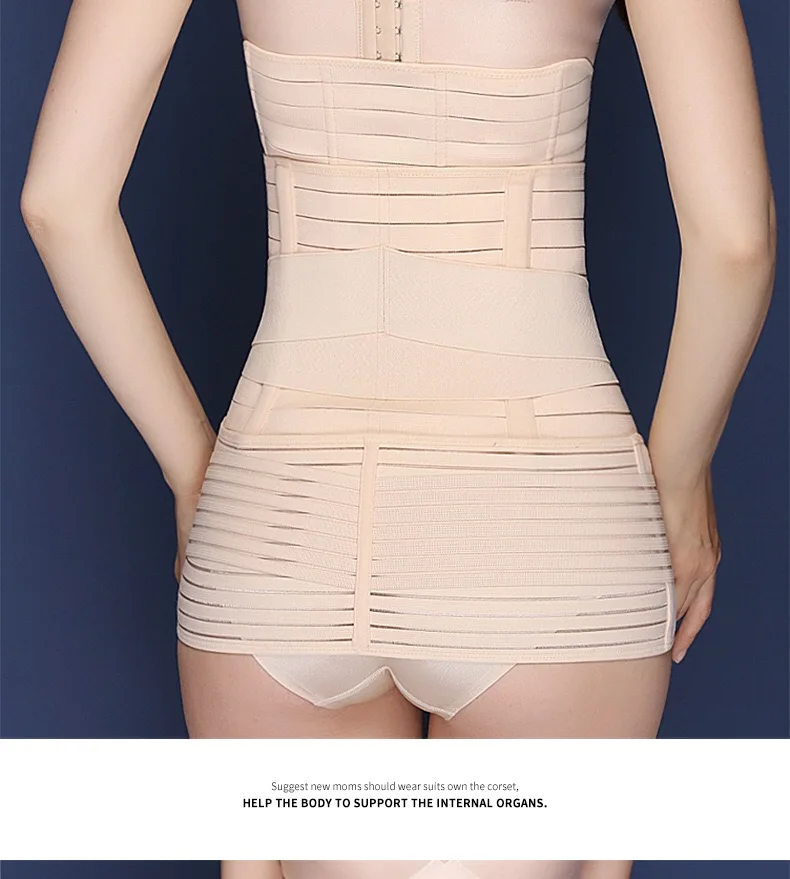 Матери и ребенка послеродовой, поясной корректирующий корсет формирователь с тремя 1 предмет для похудения живота Пояс, сексуальный облегающий