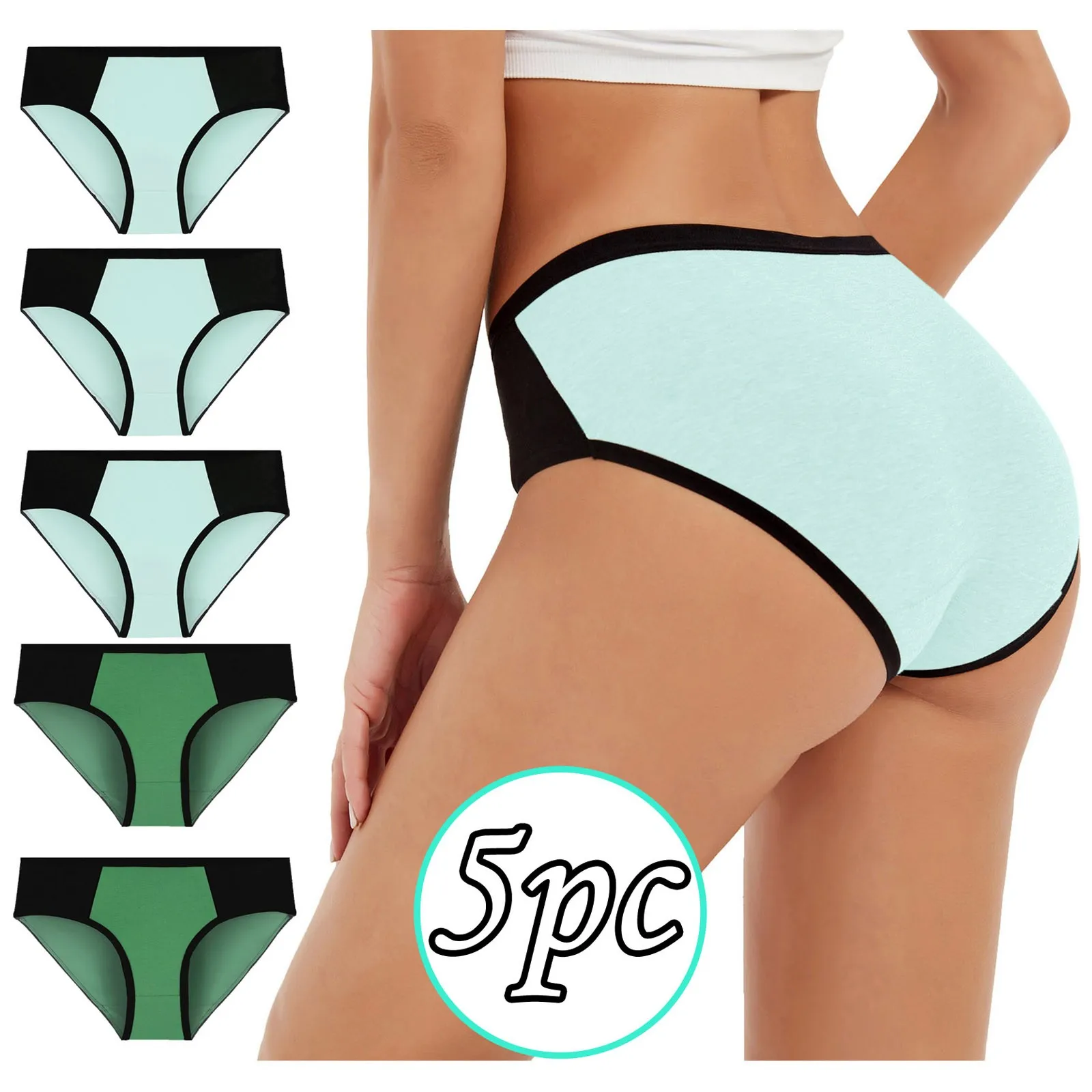 

Трусики хлопковые, со средней посадкой, дышащие, цветное нижнее белье в японском стиле