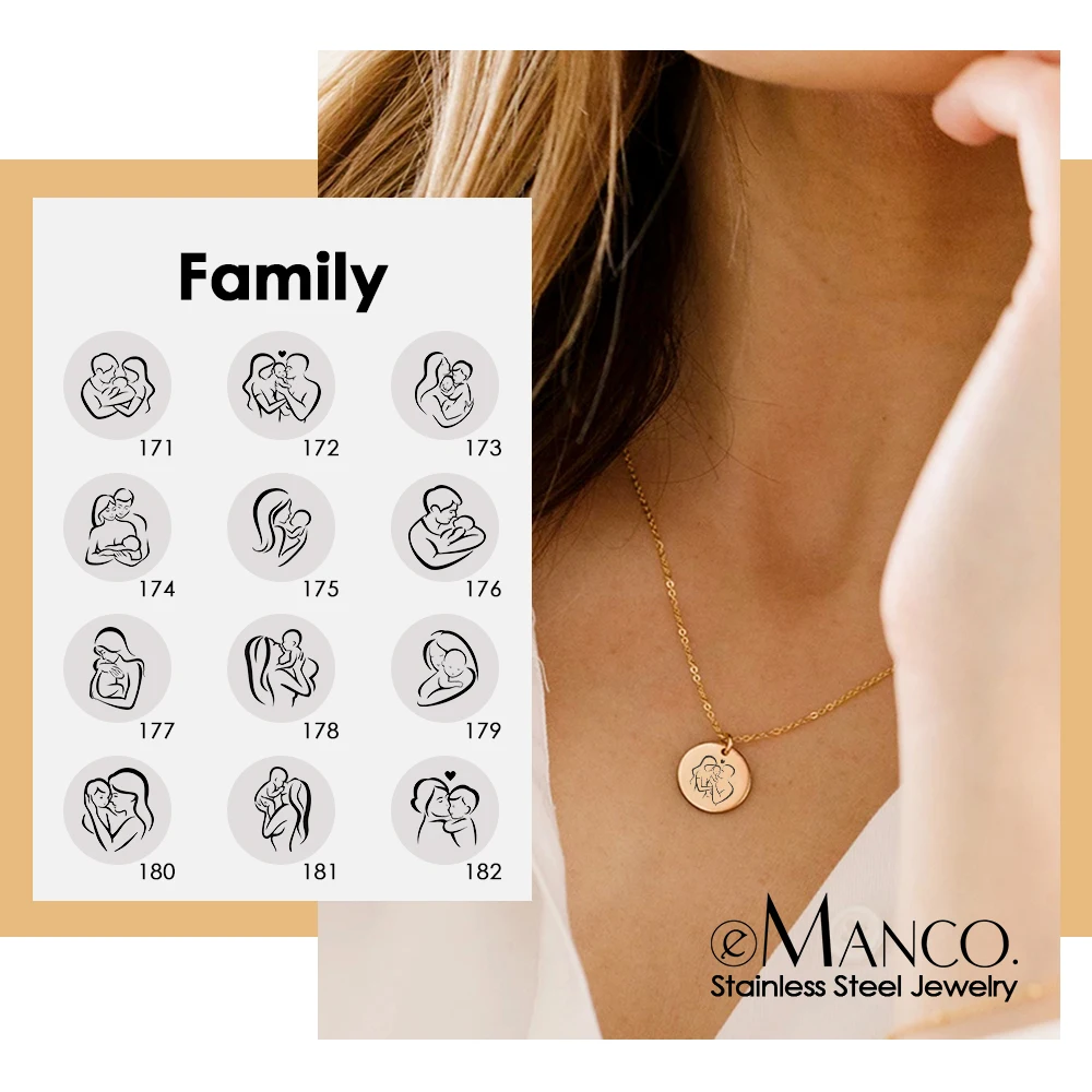 Женское Ожерелье eManco ожерелье из нержавеющей стали 316L украшение для всей