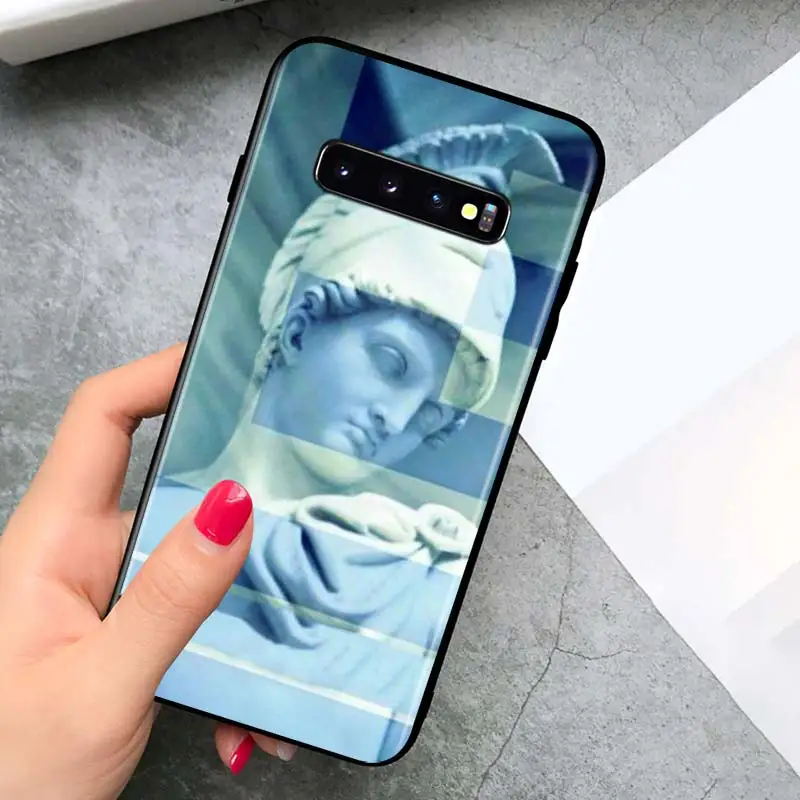 

Greece national flags for Samsung Galaxy S21 Ultra Plus Note 20 10 9 8 S10 S9 S8 S7 S6 Edge Plus Black Phone Case