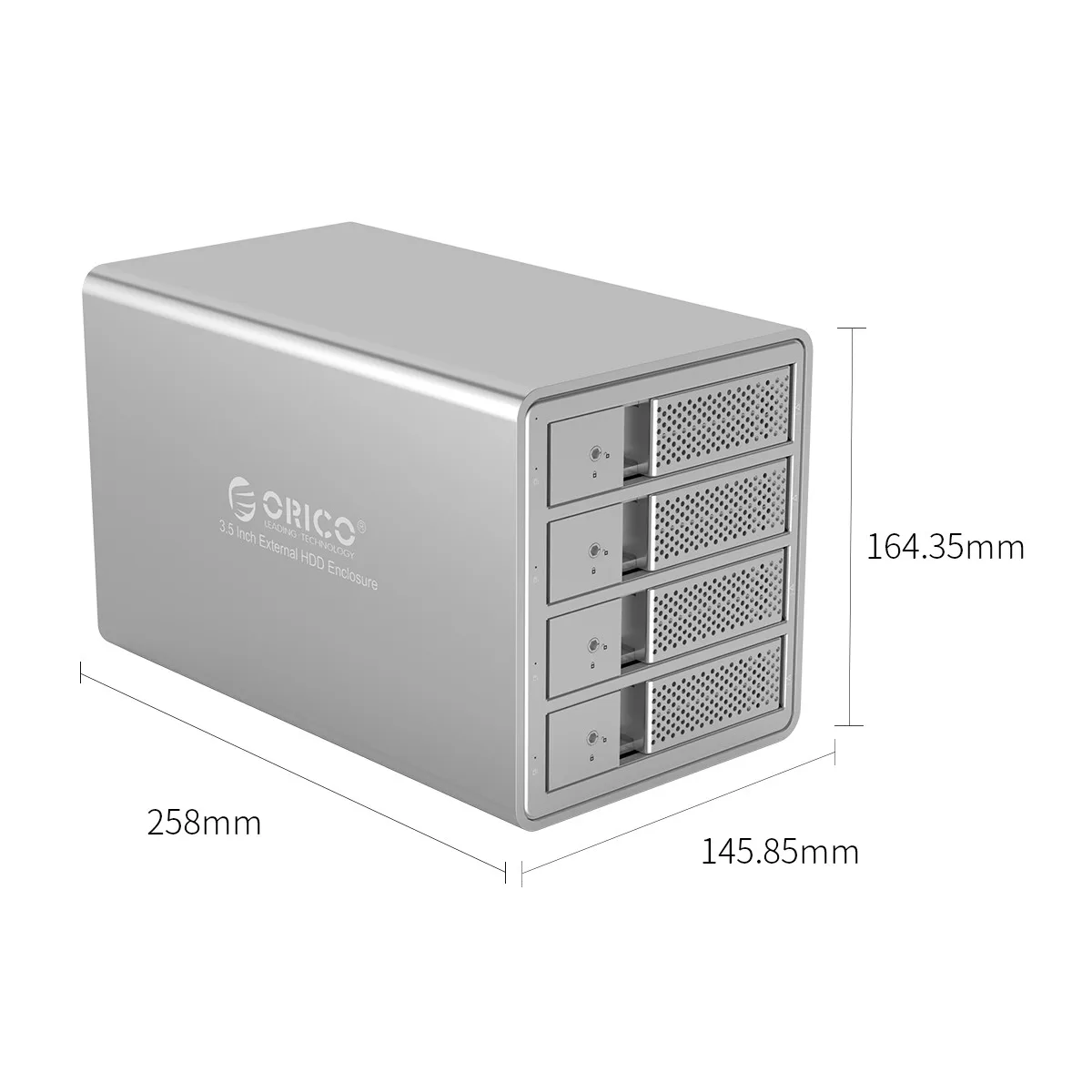 ORICO 4 Bay 3,5 ''USB3.0 HDD док-станция с 150 Вт внутренний адаптер питания Поддержка 64 ТБ UASP алюминиевый SATA для USB 3,0 HDD Чехол