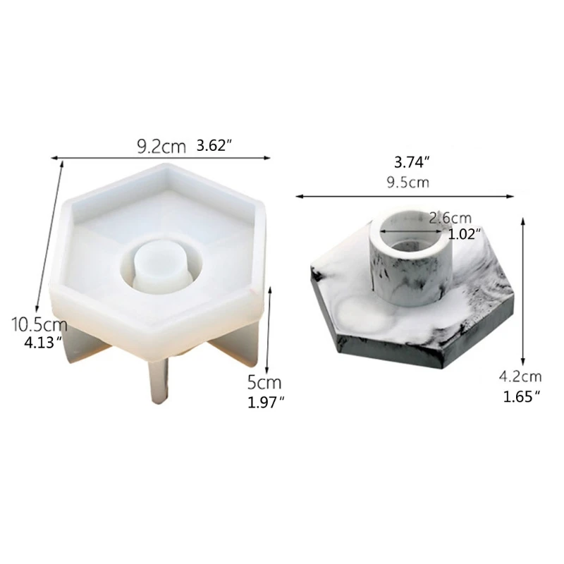 

Concrete Candlestick Epoxy Resin Molds Cement Candle Holder Silicone Mold Tools