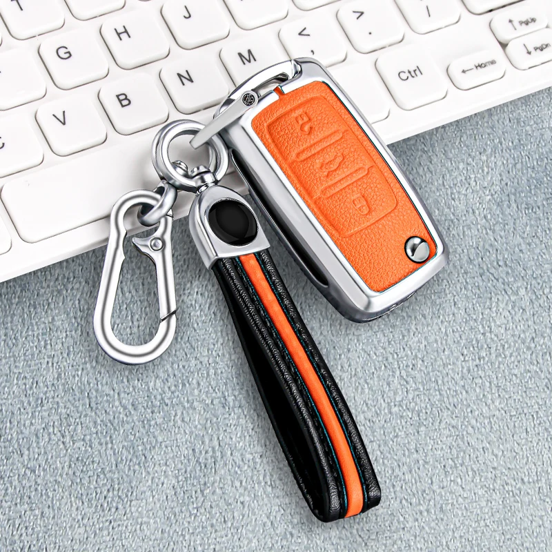 

Car Key Case Cover Key Bag for Volkswagen VW Golf 3 4 5 6 Mk4 Mk6 Passat B5 B6 B7 B8 Cc Polo Tiguan Mk2 Touran Jetta 6 Bora Mk6