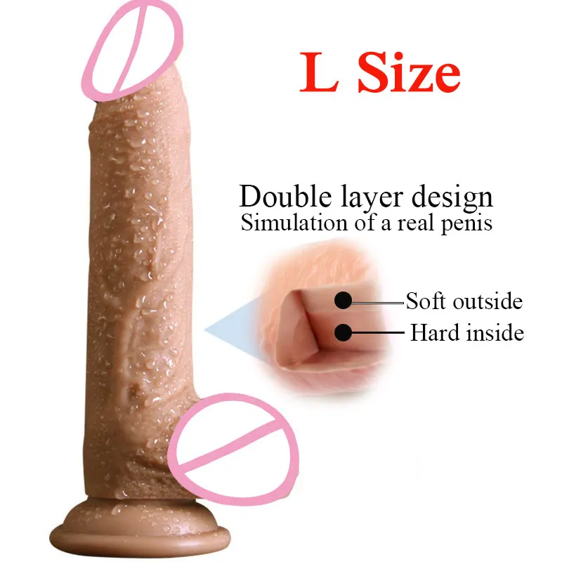 Большой реалистичный фаллоимитатор с присоской супер огромный член для