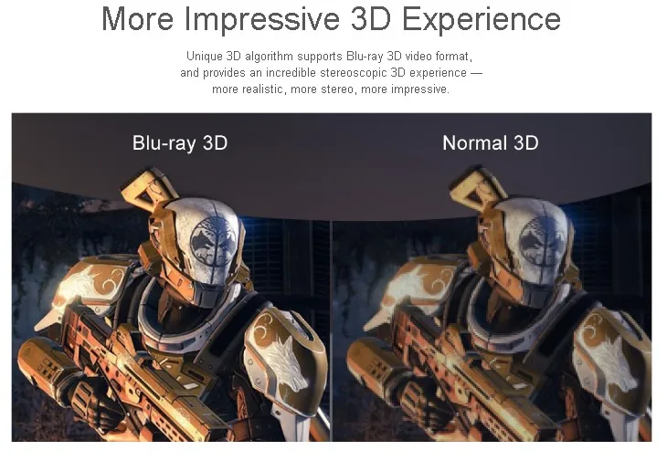 3D очки виртуальной реальности GOOVIS Pro гарнитура 3d с поддержкой 4K Blu Ray