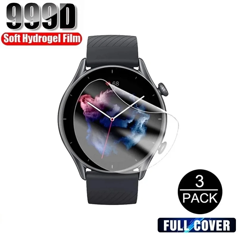 

Protective Film for Amazfit GTR 3 Pro 2 2e 47mm 42mm Amazfit Verge Lite T Rex Pro Screen Protector Foil Guard (Not Glass)