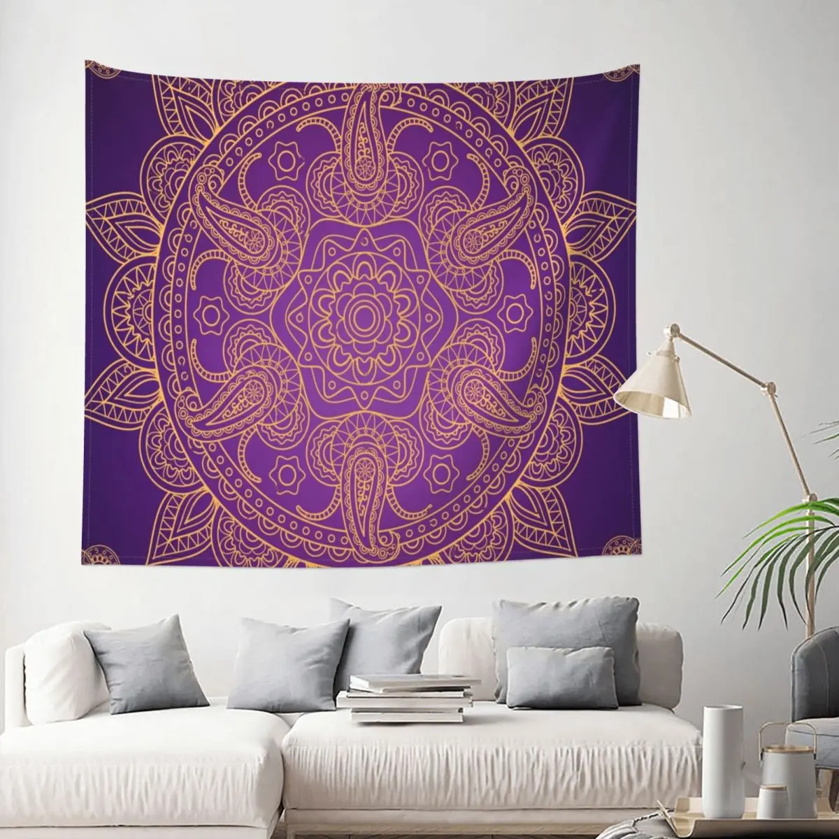 

Namaste Mandala Tapestry Flower Boho Sacred Decoration Wall Room Home Decor Hanging Living room Kawaii Aesthetic Style