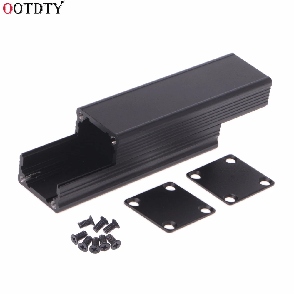 New DIY Extruded Electronic Project Aluminum Enclosure Case Black 80x25x25mm Junction Box