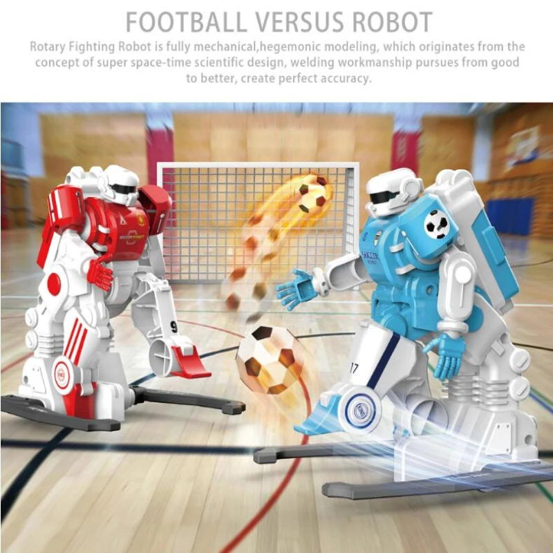 

Double Combat Football RC Robot Toy 30MINS Intelligent Remote Control Battle Game Soccer Humanoid Electric Robot Educational Toy