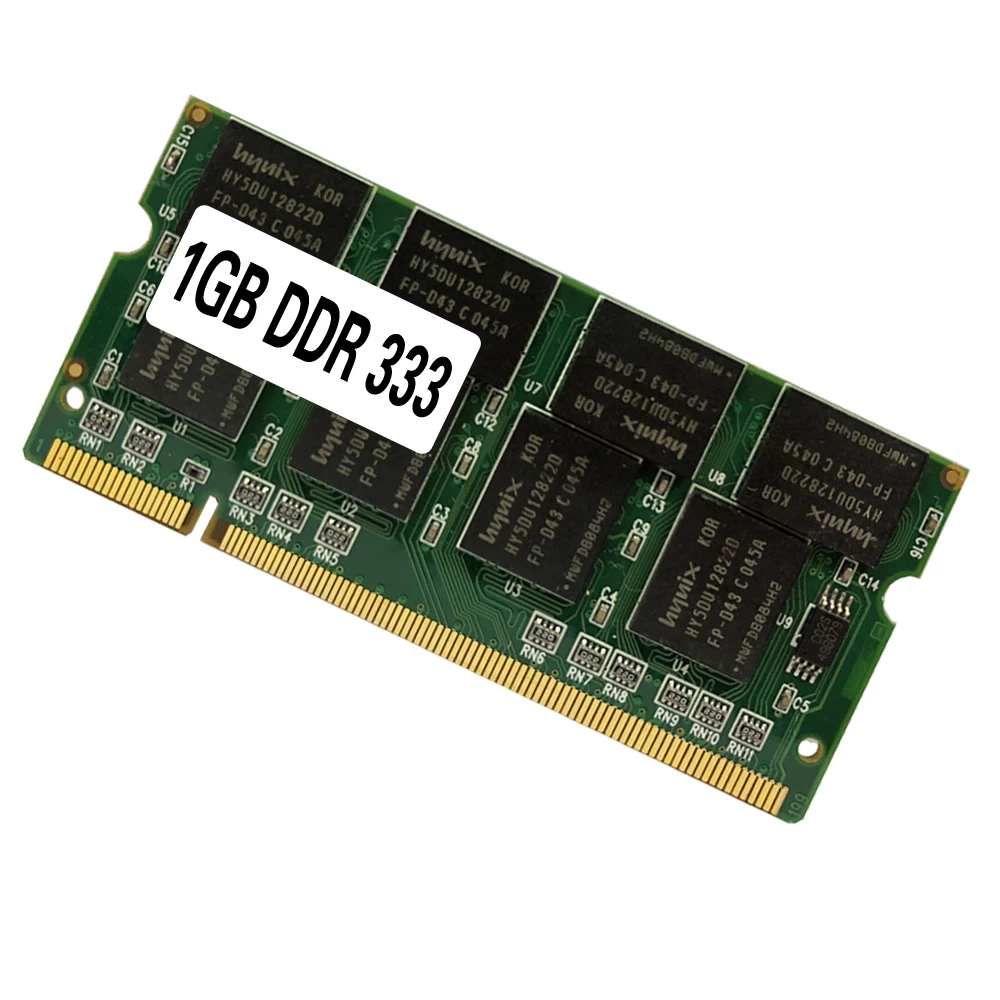 Ноутбук с оперативной памятью в SO DIMM PC2700 DDR 333 МГц 200PIN 1 ГБ/DDR1 DDR333 PC 2700 200 булавки для