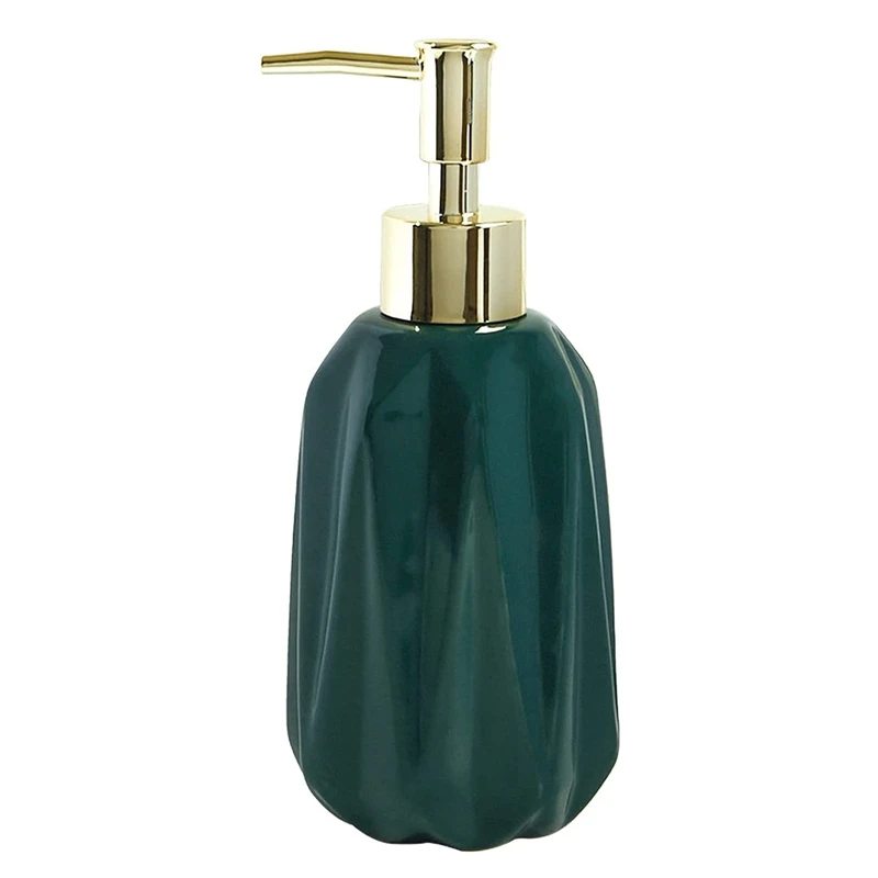 

Керамический дозатор мыла 10 унций, дозатор мыла для рук с зеркальной жидкостью для мыла и лосьона для ванной комнаты