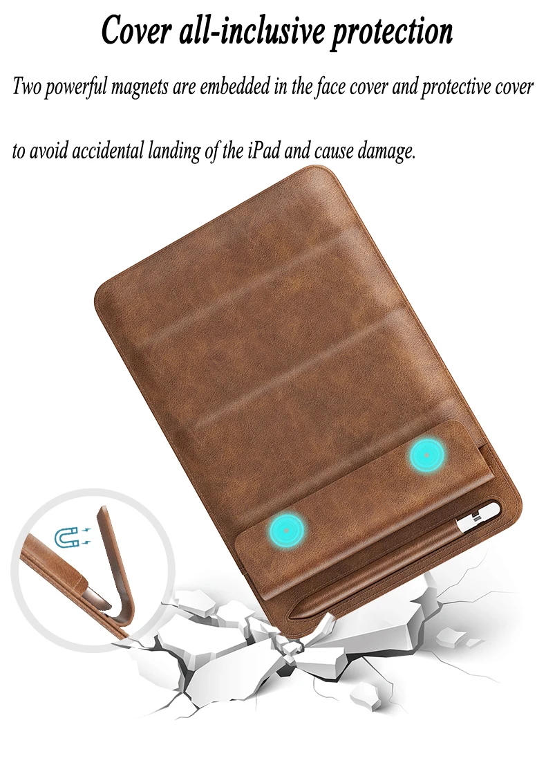 pu leather liner bracket bag for ipad case air4 pro12 91110 910 510 29 77 9inchfor huawei lenovo samsung cube tablet bag free global shipping