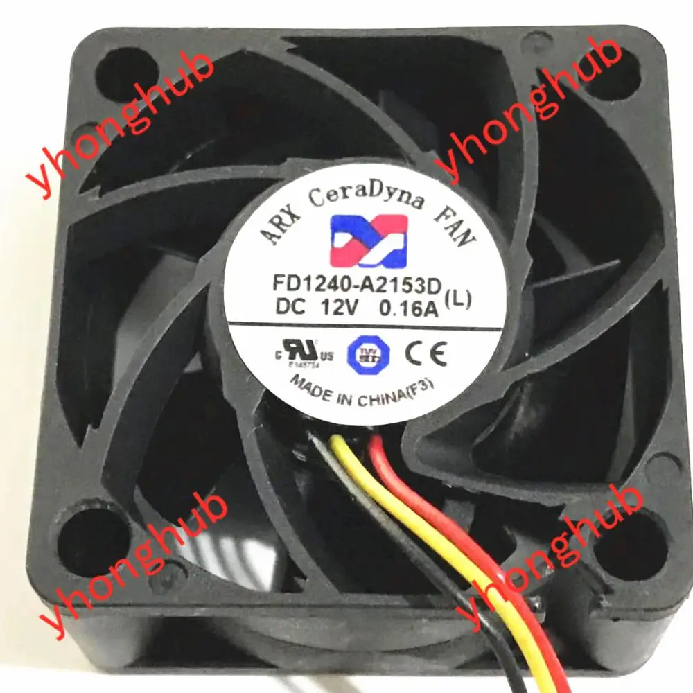 ARX FD1240 A2153D DC 12V 0.16A 40x40x20 мм 3 провода Сервер вентилятор охлаждения|Кулеры и системы