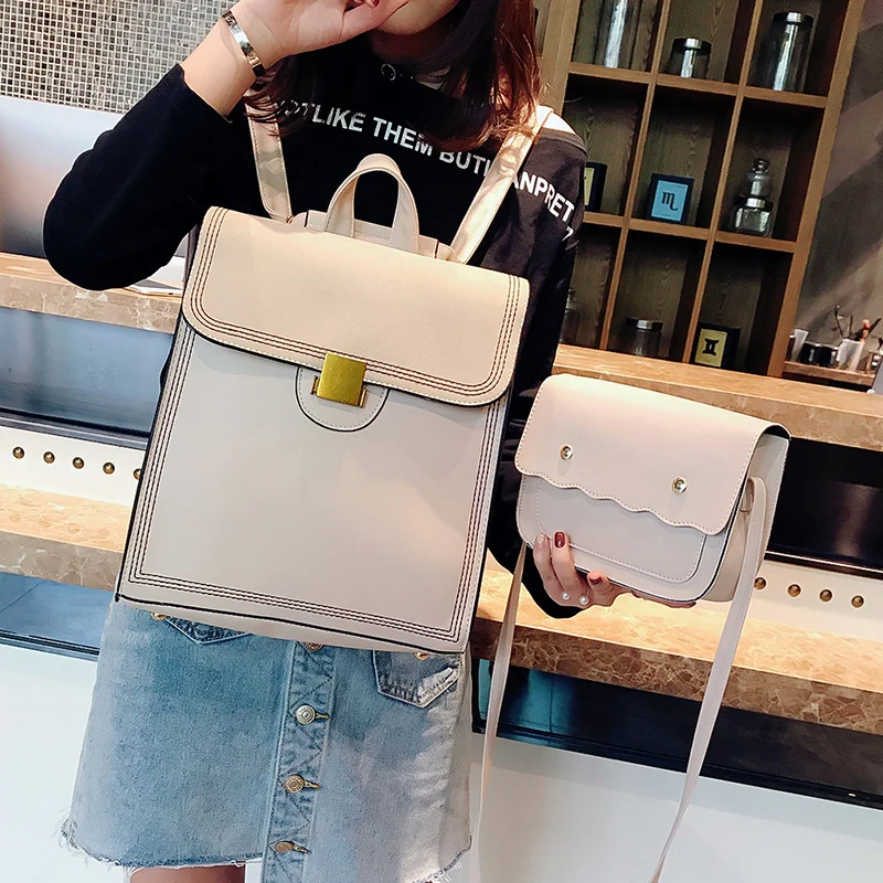 Два комплекта Модный женский рюкзак Spiraea высокого качества из искусственной кожи