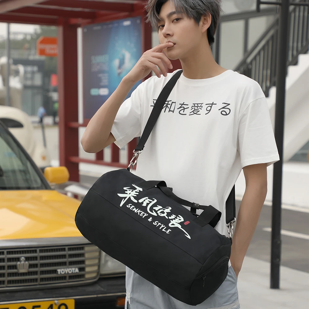 New Men Gym Bags For Fitness Training Outdoor Travel Sport Bag Shoes Pocket Multifunction Dry Wet Separation Overnight Suitcase