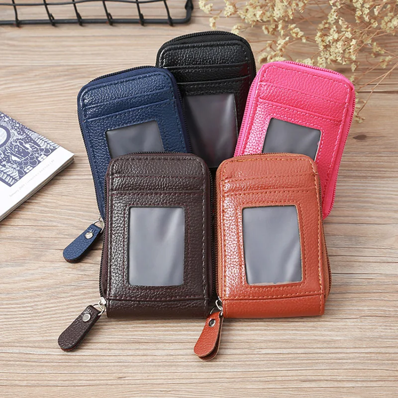 

Women's Wallet Pu Leather Womens Card Wallets Short Multi-card Female Credit Card Holder Zipper Pocket for Women Clutches