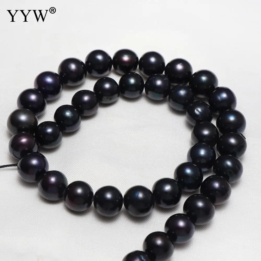 

Black Freshwater Pearl Potato Shape For Diy Or Handmade Beads Size Approx 11-12mm Hole Approx 0.8mm 36 Pcs/Strand Sold By Strand