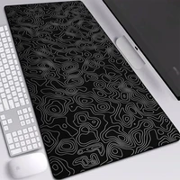 hot selling black wave pattern mousepads speed version or rgb glowing type computer laptop mice pad gaming accessories