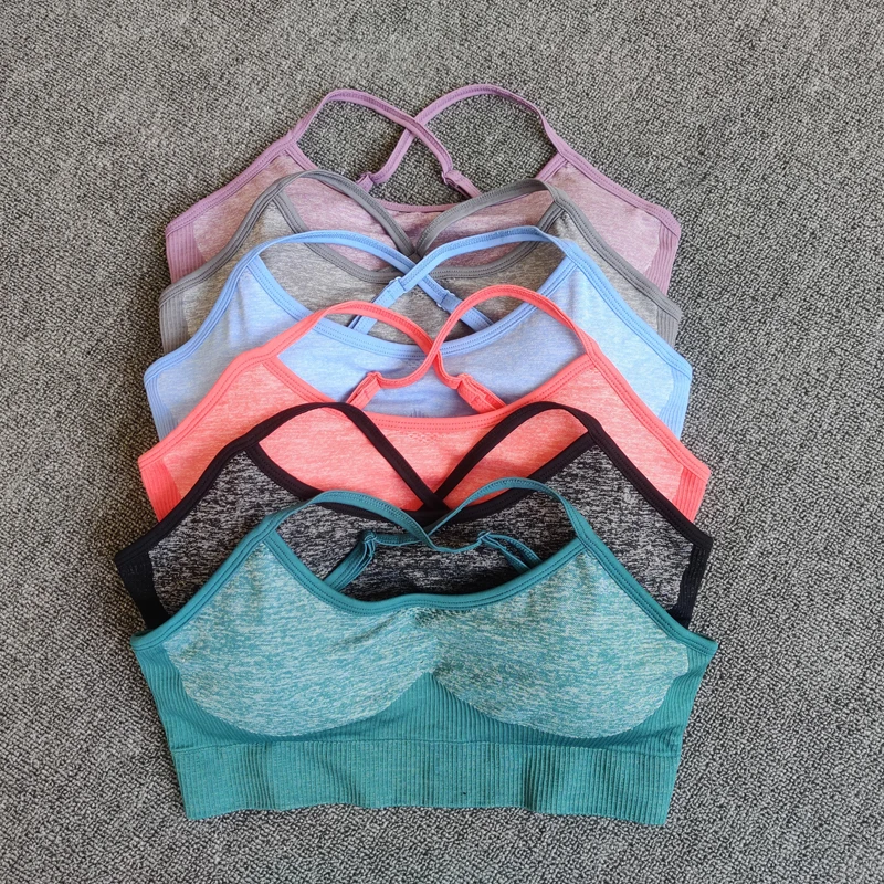 

6 Colors Sports And Training Gym Sportswear Women Lace Perfect Sports Running Bra Yoga Women Training Workout Tops For Women