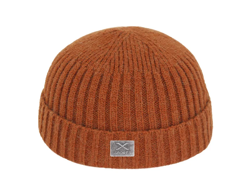 Короткая шапка Skullies Beanies, Мужская зимняя шапка, женские зимние шапки для мужчин, шапка s Miki Bonnet X Skull, женская вязаная шапка