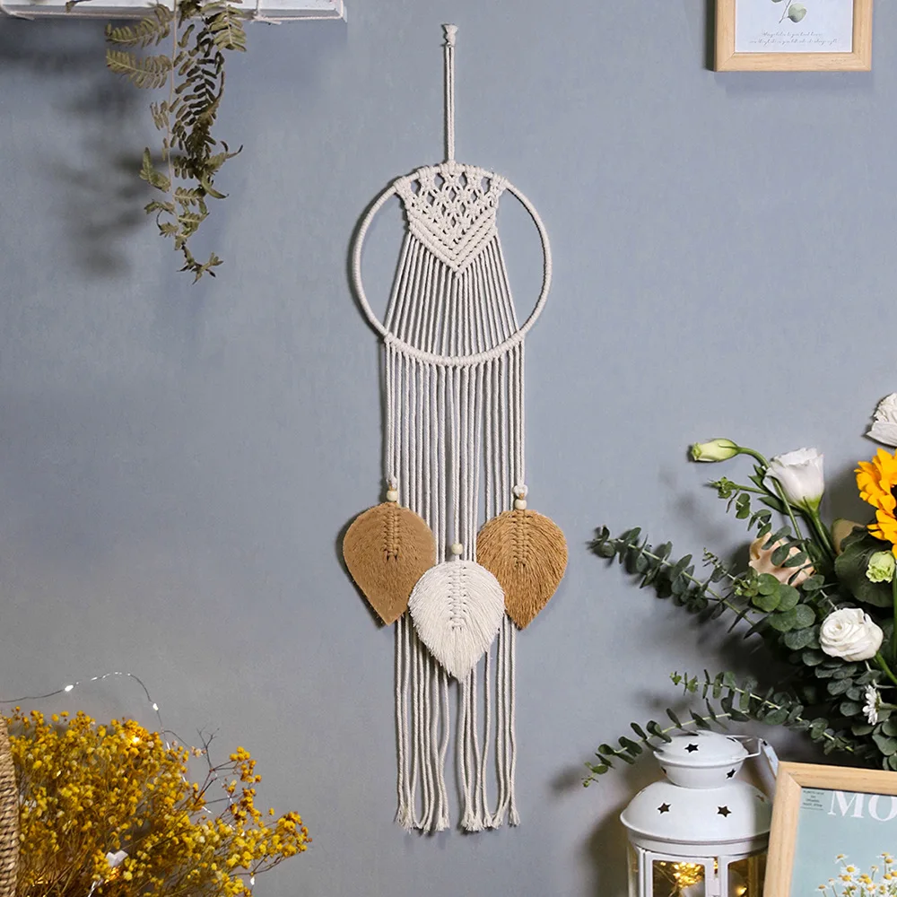 

Dream Catcher Macrame Wall Hanging Boho Home Decor Tapestry Christmas Decoration Apartment Bedroom Living Room Baby Nursery Gift