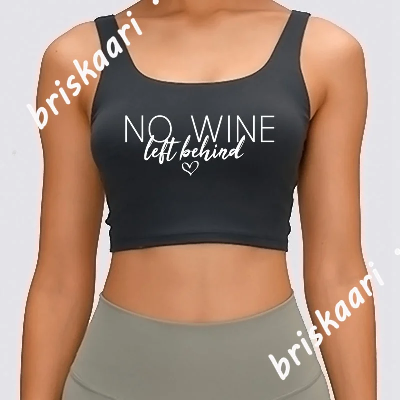 

Женская майка с принтом «No Wine»