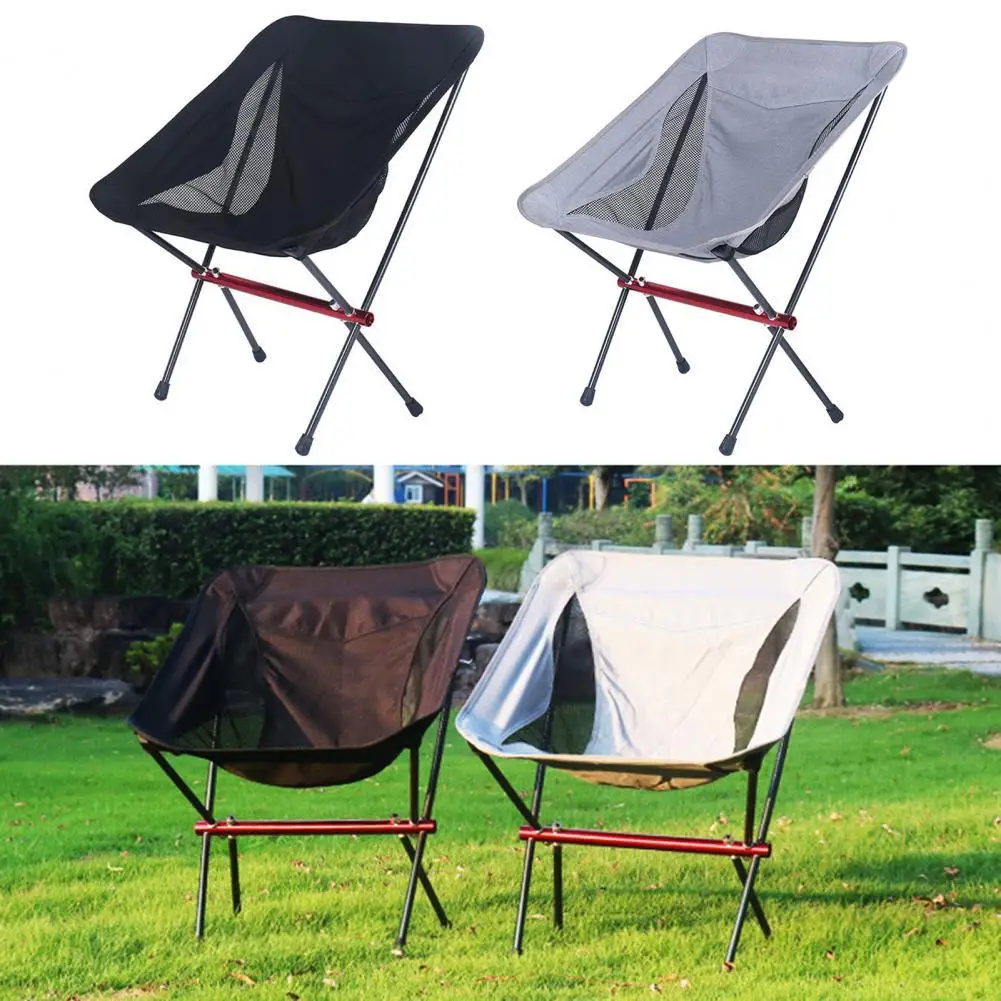 Складной стул с круглой луной портативный для отдыха на природе открытом воздухе