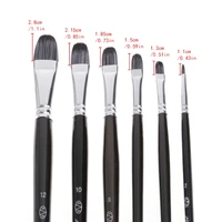 6pcs wolf hair art painting brushes oil acrylic watercolor drawing craft diy kid paint brushes tool kit