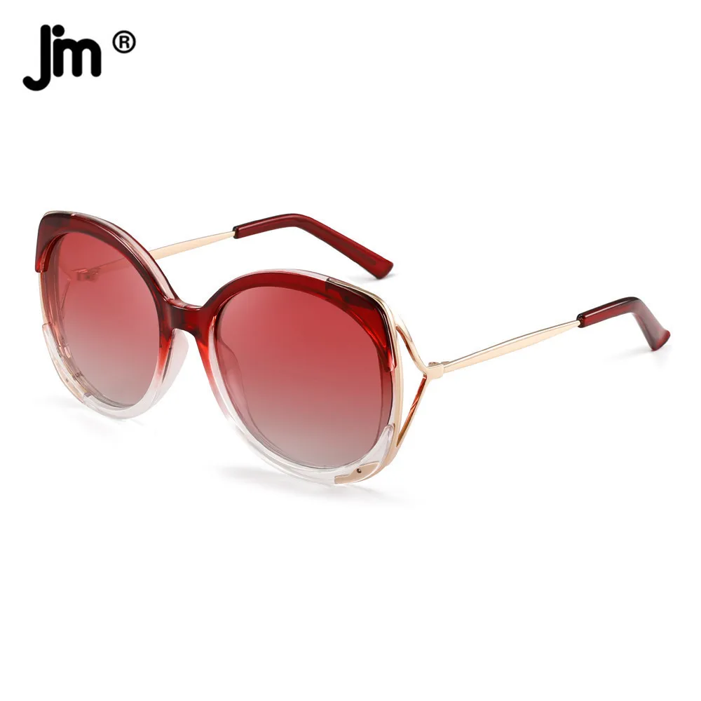 

Round Polarized Women Sunglasses Oversized Fashion Red Sunglasses Ladies UV400
