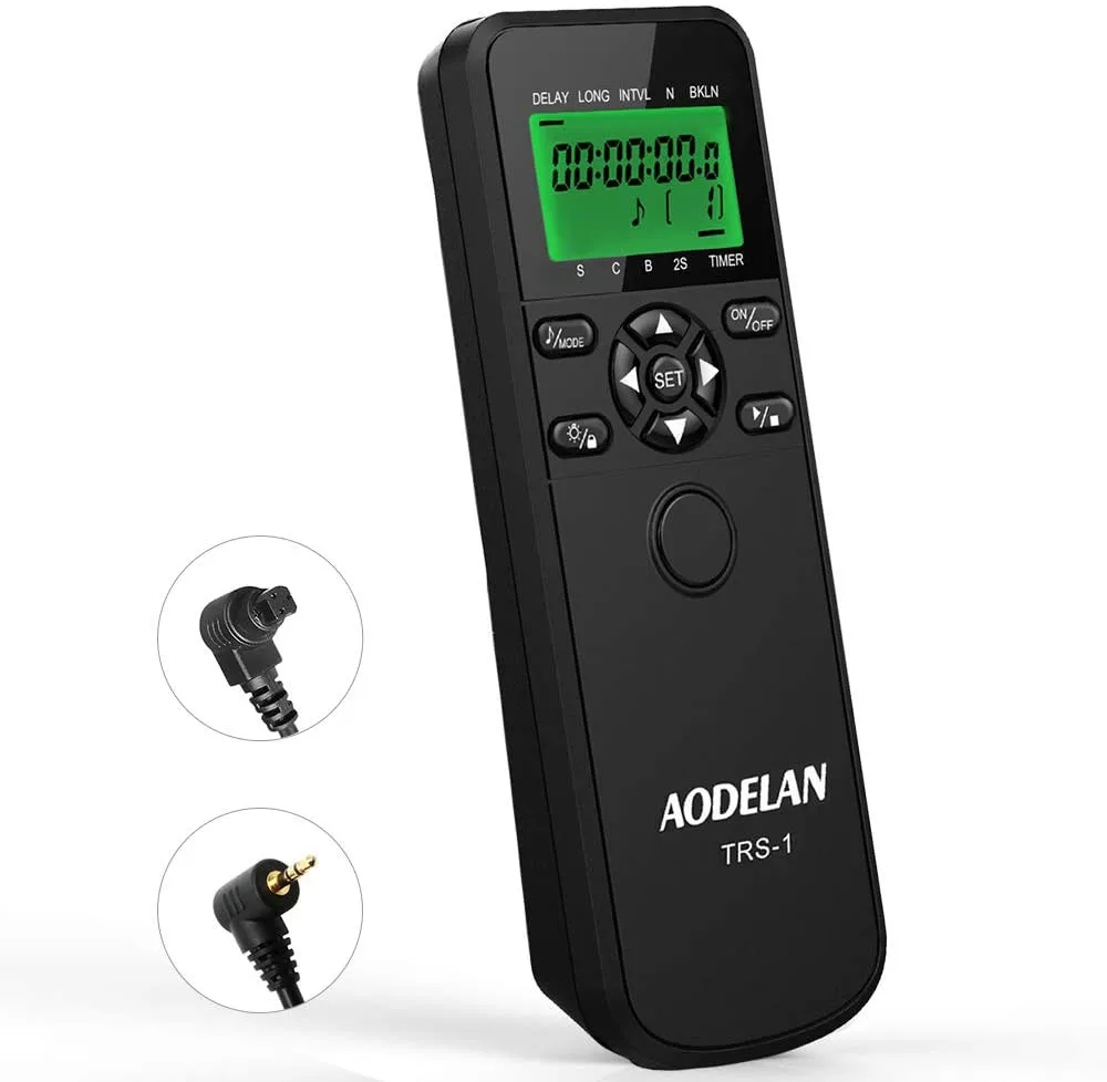 

AODELAN Camera Shutter Release Wired Timer Remote Control for Canon EOS R3, R5 C, R6, 250D, 850D, M5. Replace TC-80N3 & RS-60E3