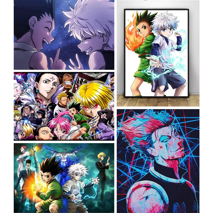 

5D Hunter X Hunter Hisoka Morow Anime DIY Diamond Paintings Cross Stitch Pictures Embroidery Mosaic Handmade Home Decor Gifts