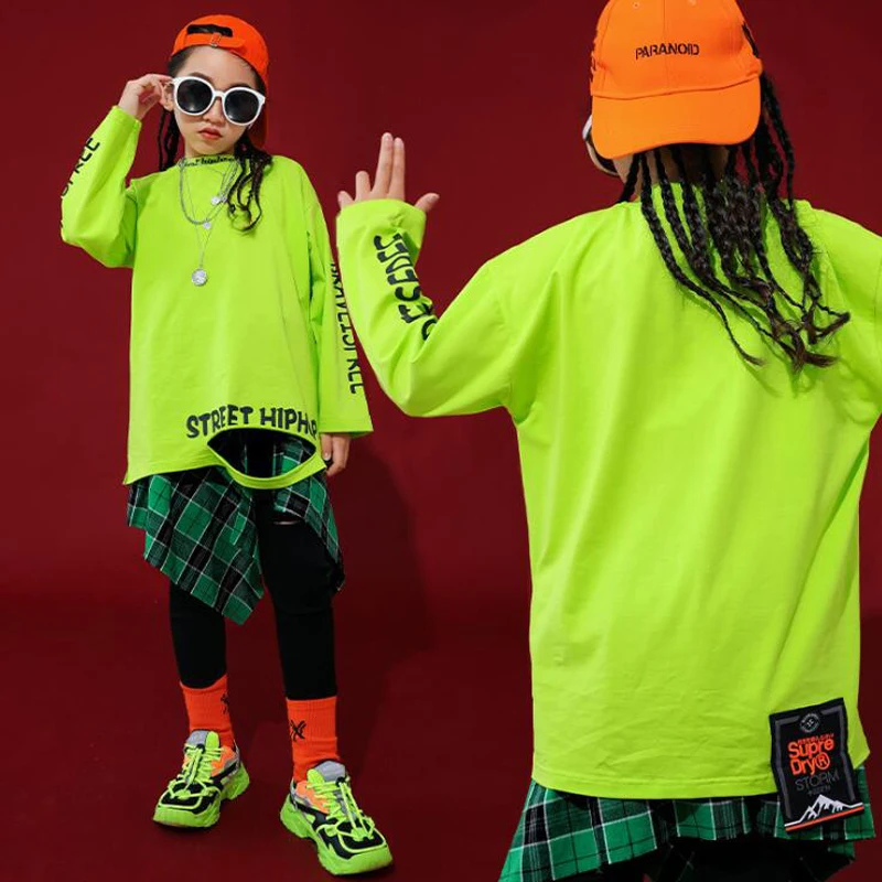 Детские танцевальные костюмы в стиле хип хоп для девочек и мальчиков одежда
